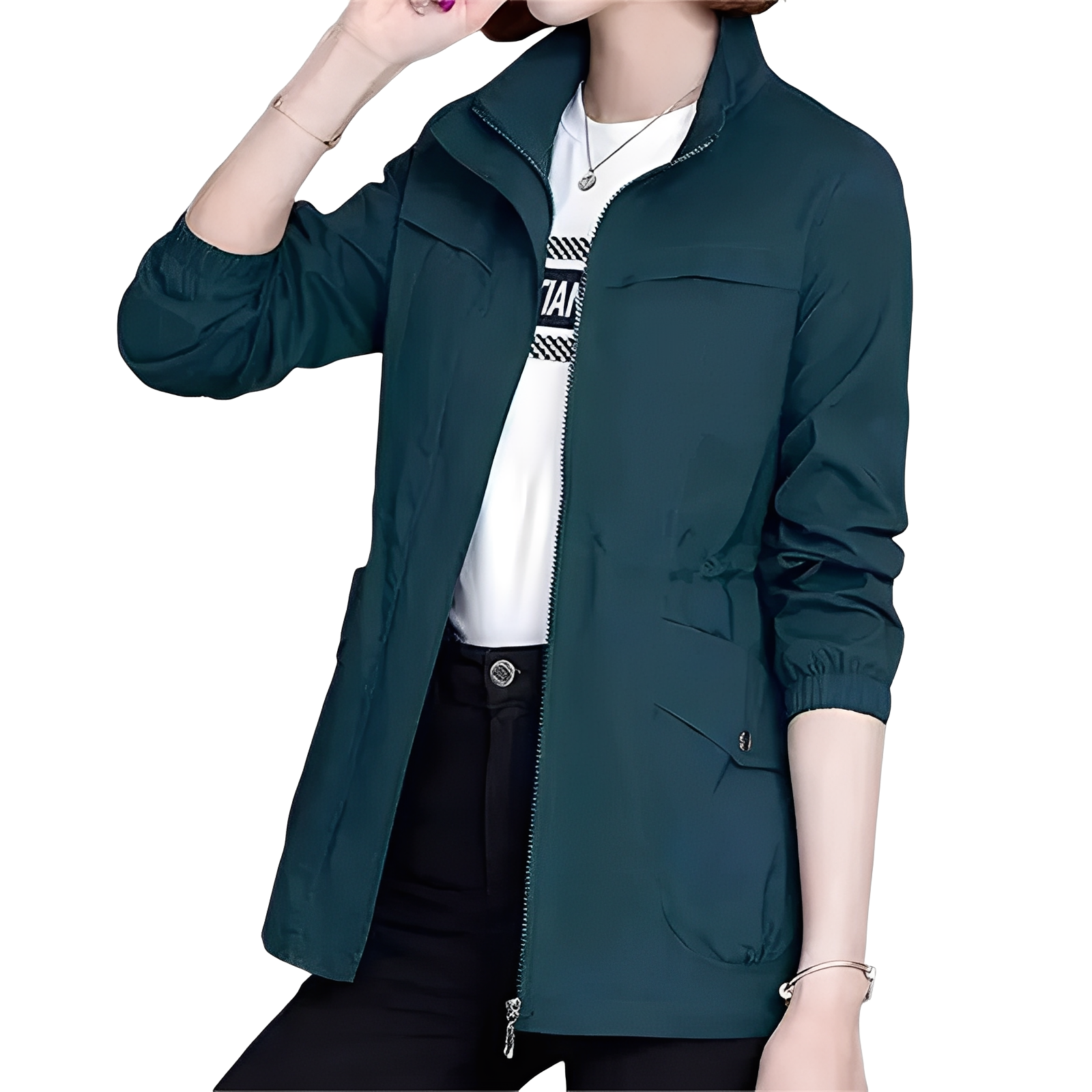 Gwenda - Trendy Jacket with Adjustable Waist for Women