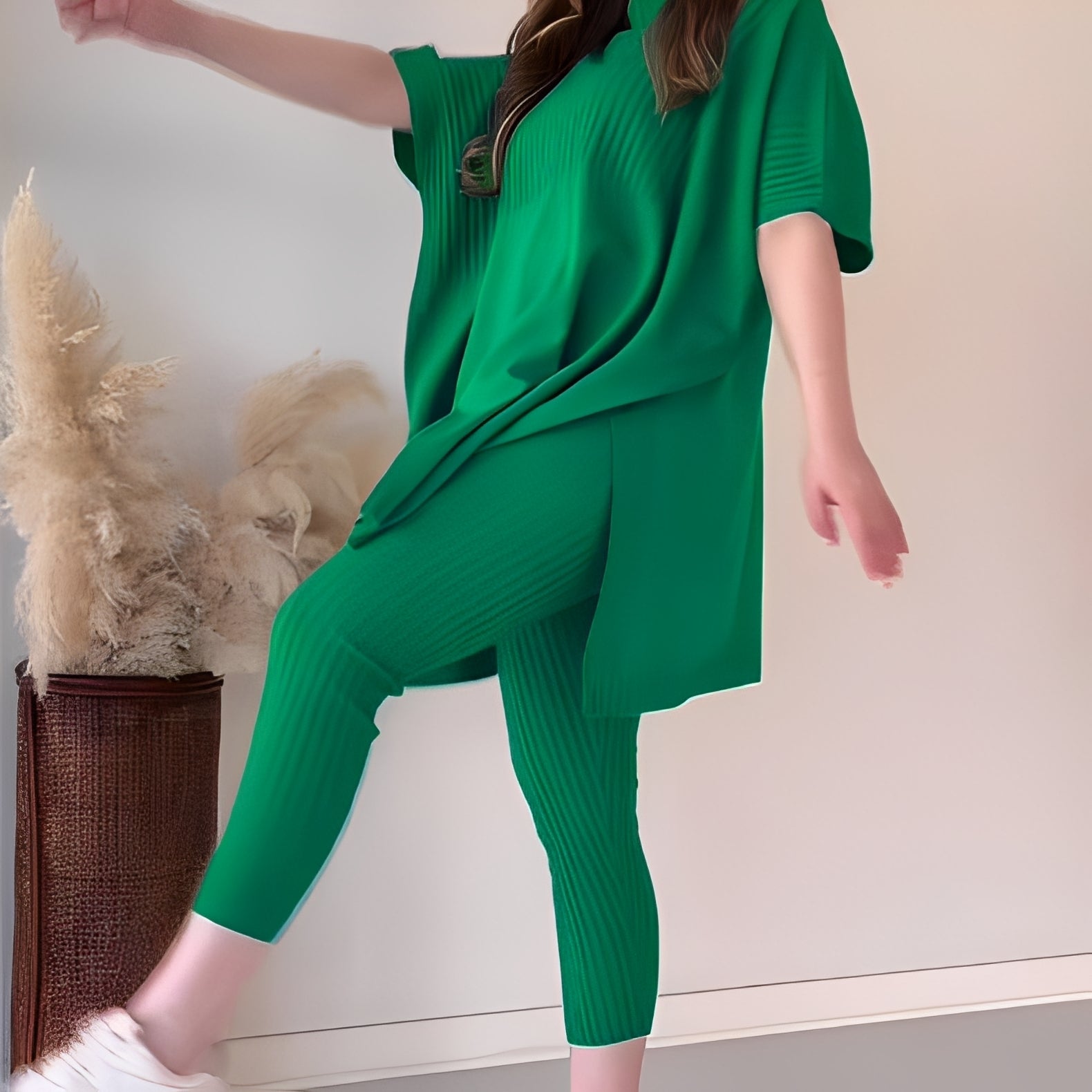Roxanna - Relaxed, loose two-piece knit outfit for women