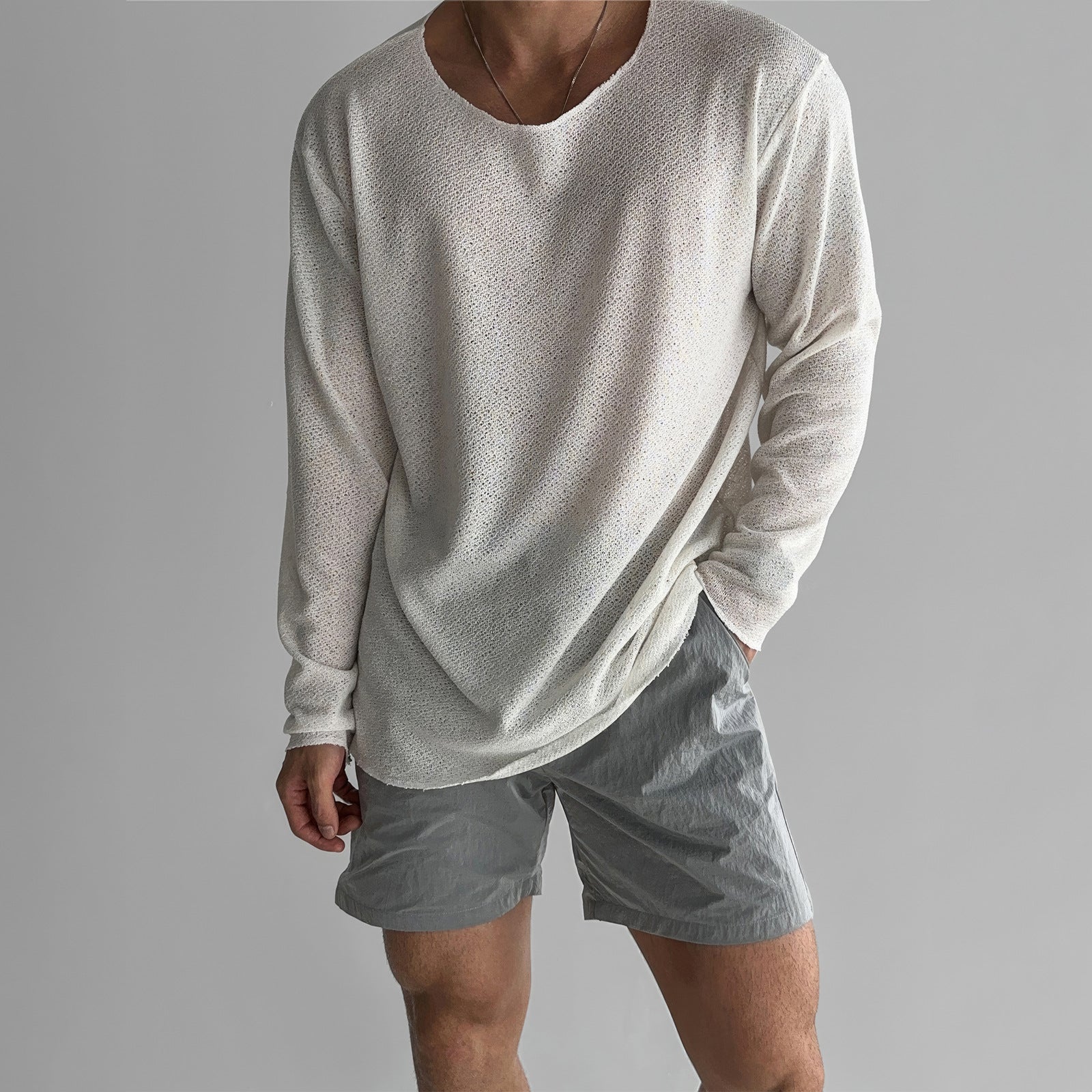 Carter - Men's Casual Knit Shirt With Long Sleeves