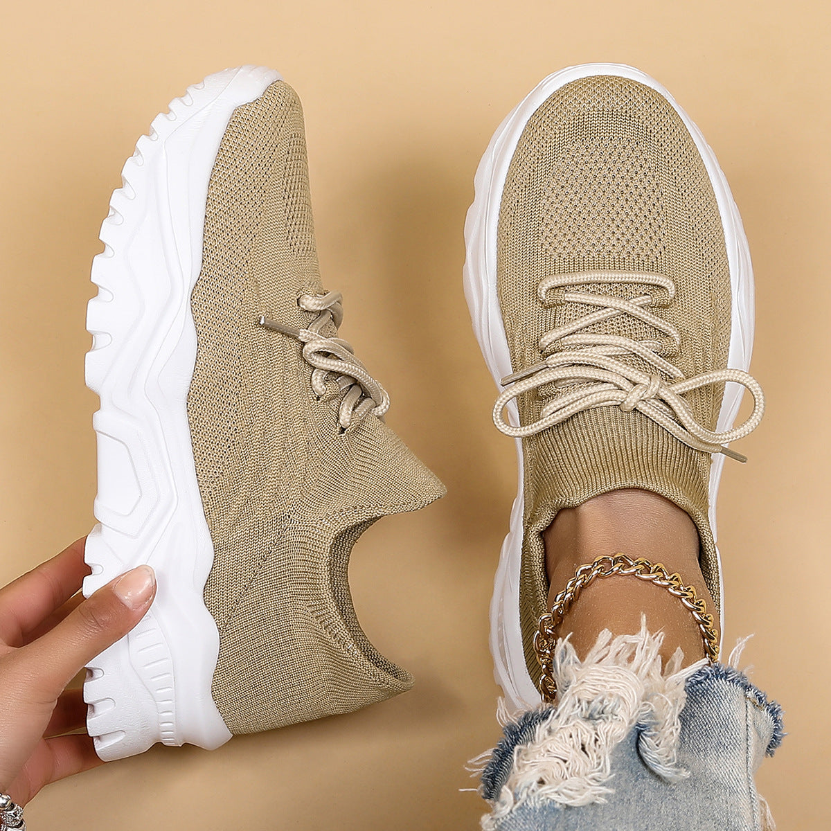Wendi - Comfortable, Casual Fly Knit Shoes for Women