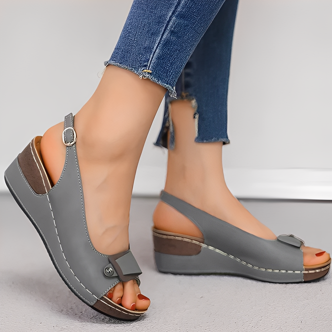 Neville - Women's Comfy Wedge Heel Sandals