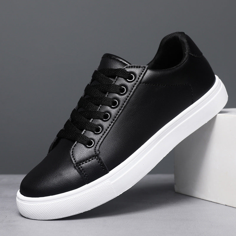 Nicholas - Men's Casual, Plain Leather Sneakers
