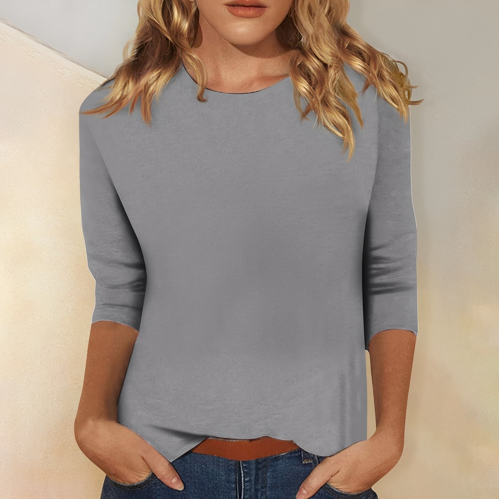 Louisa - Women's Casual, Basic Long Sleeve Shirt