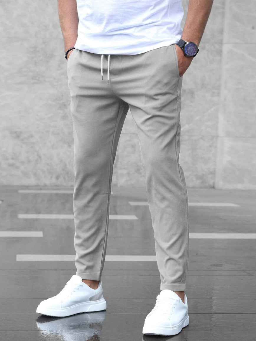Allan - Men's Casual Slim Stretch Pants with Drawstring