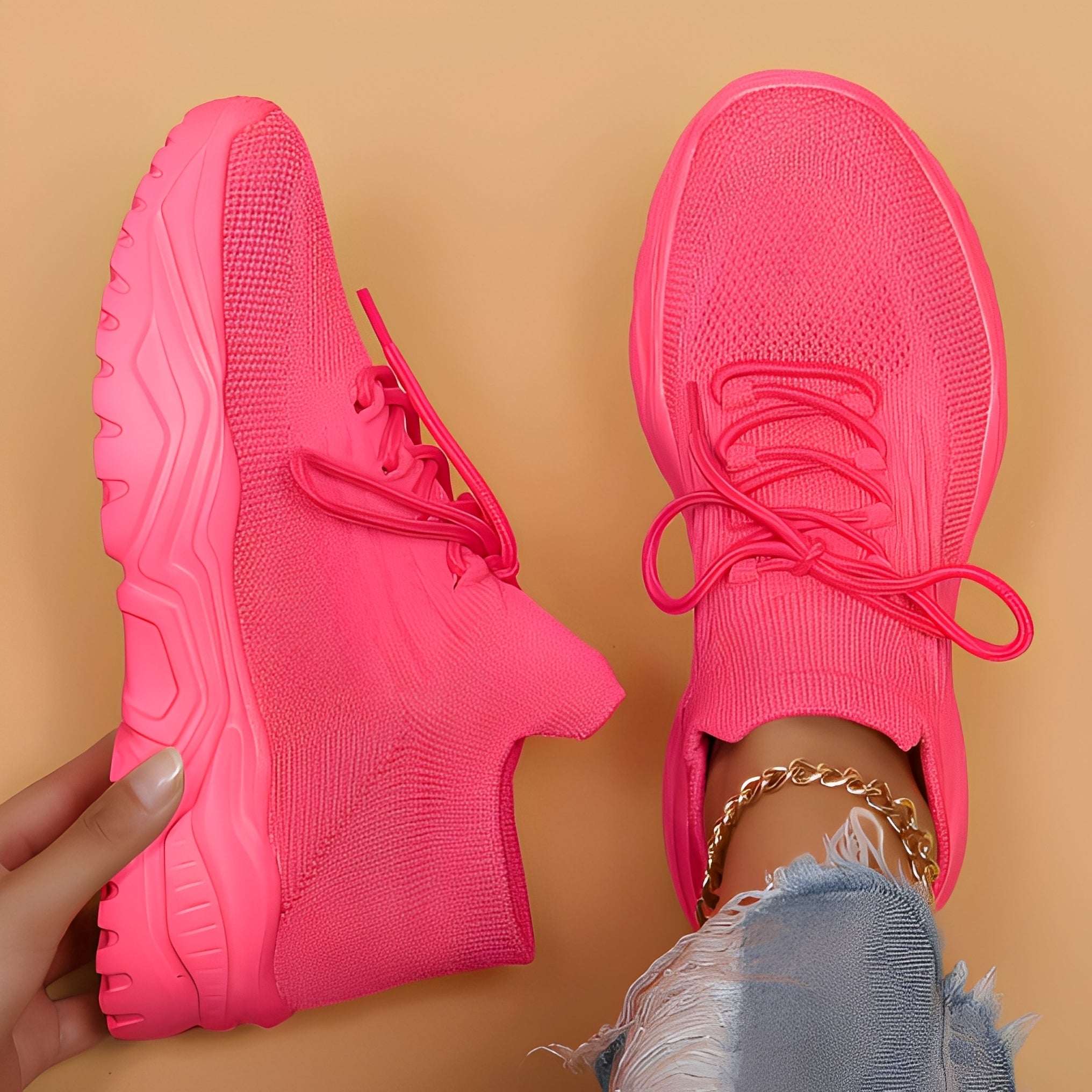 Wendi - Comfortable, Casual Fly Knit Shoes for Women