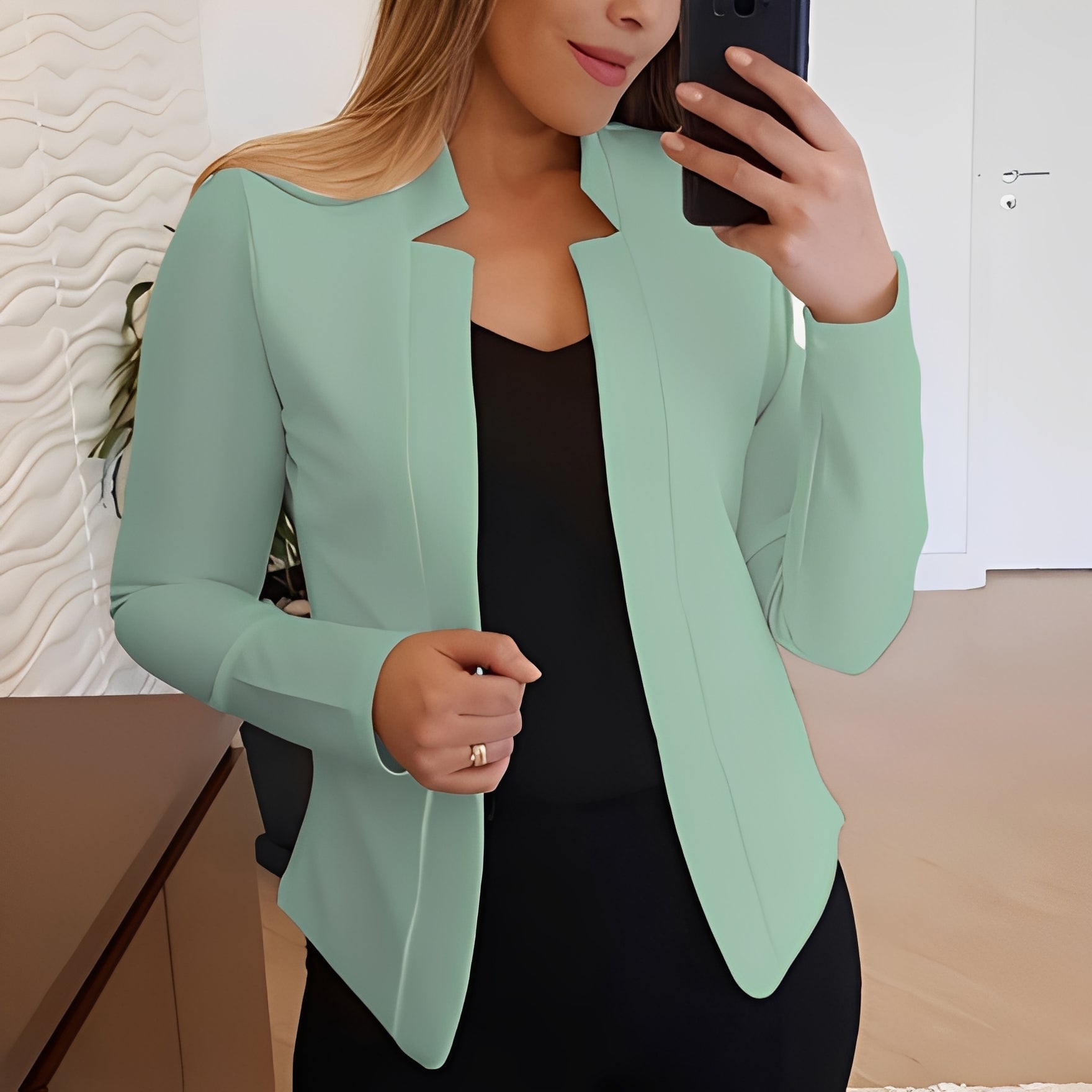 Marsha - Elegant Blazer with Notch Collar for Women