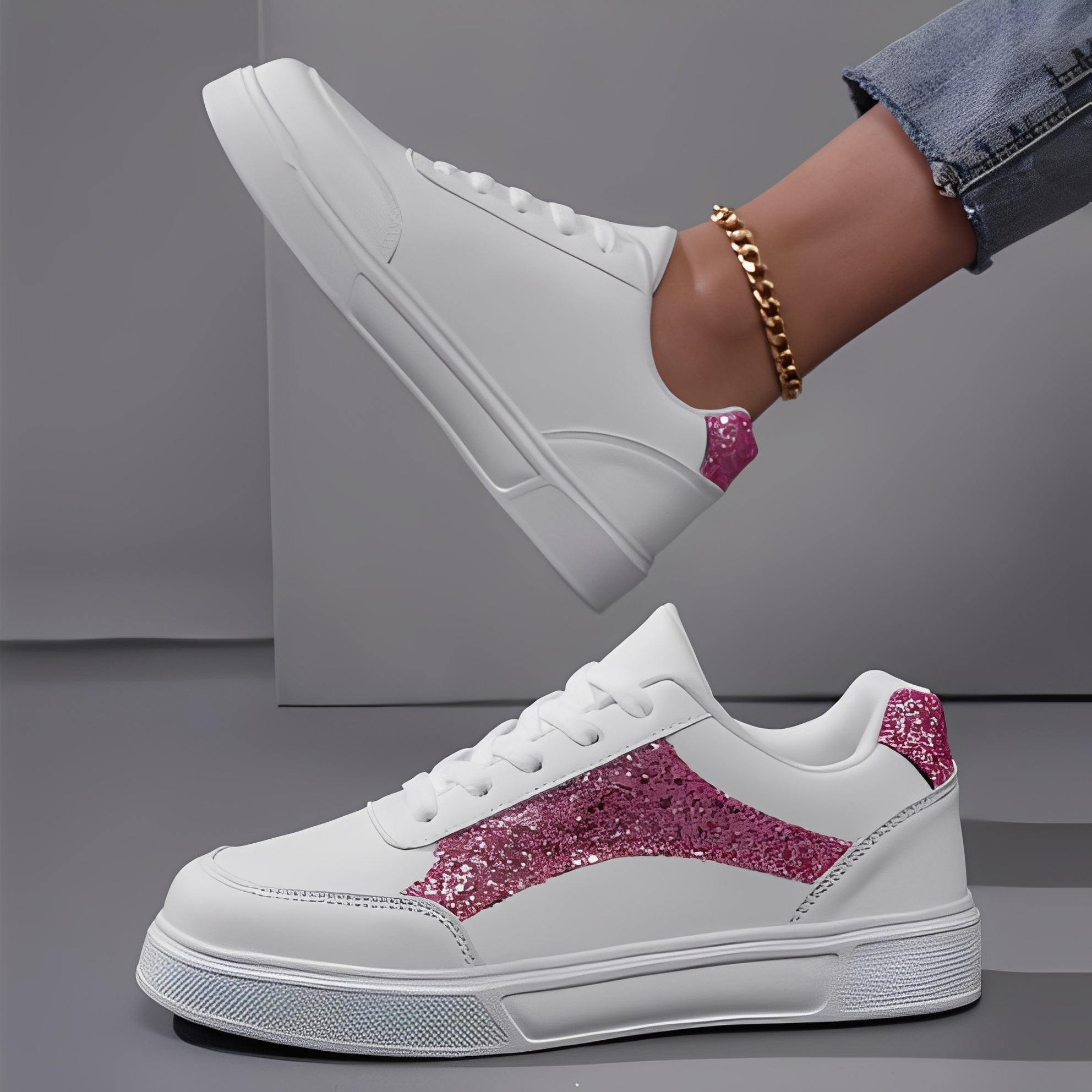 Rexanne - Stylish Sneakers Made of PU Leather for Women