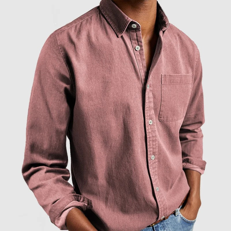 Maxime - Casual Denim Shirt Soft Blend