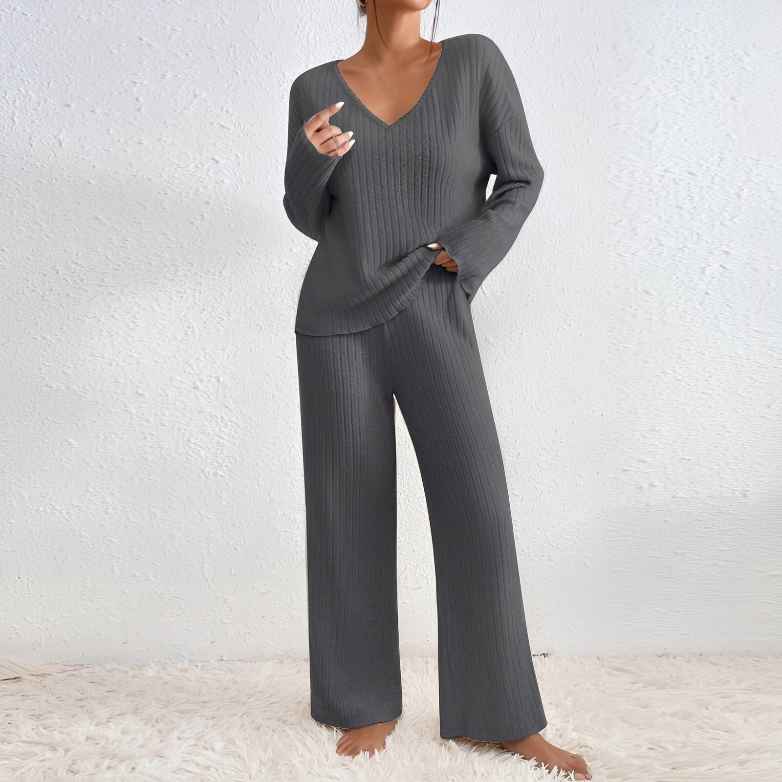 Michele - Casual, knitted two-piece lounge set for women