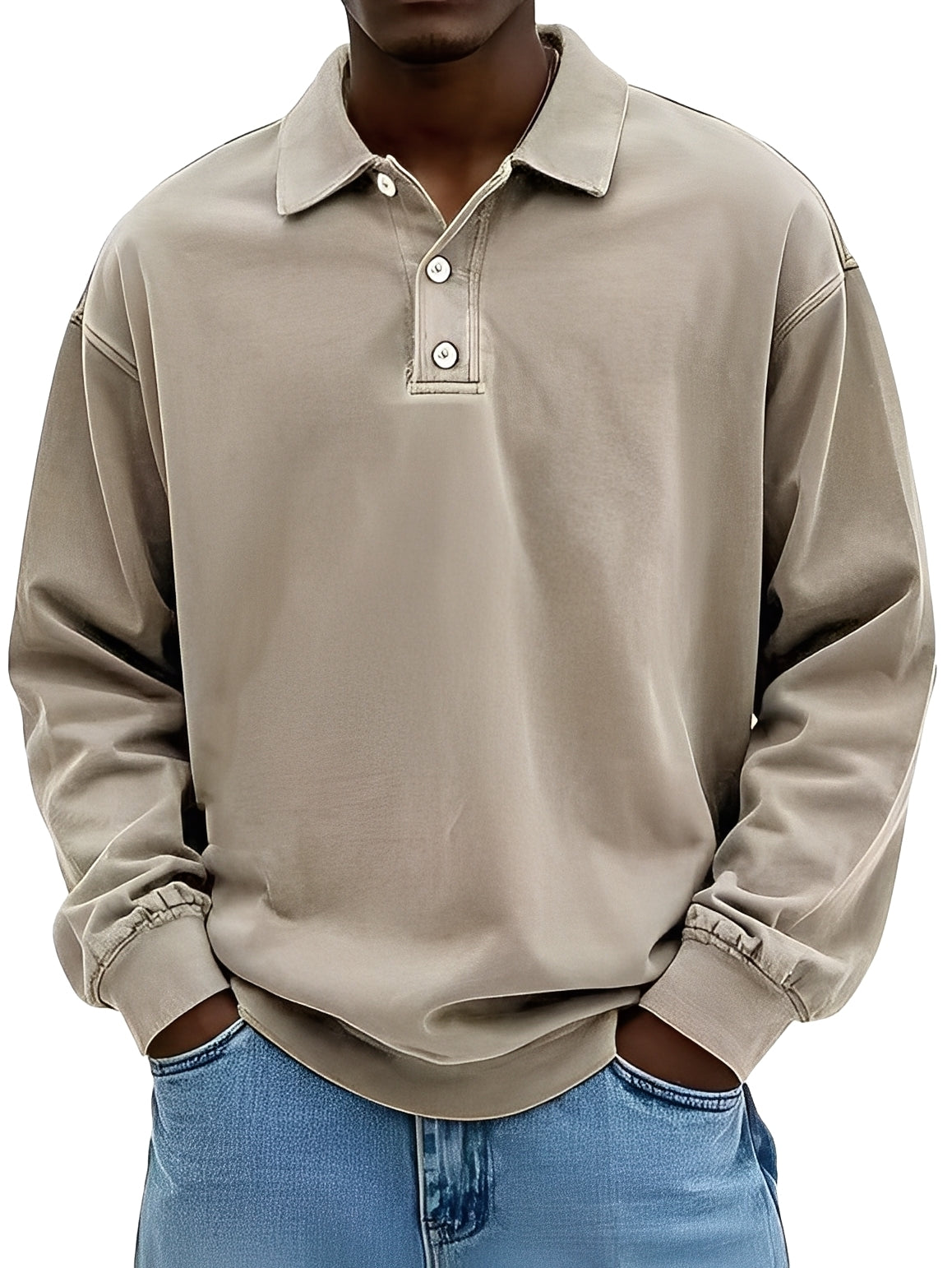 Clayton - Classic Long-Sleeve Polo Shirt for Men