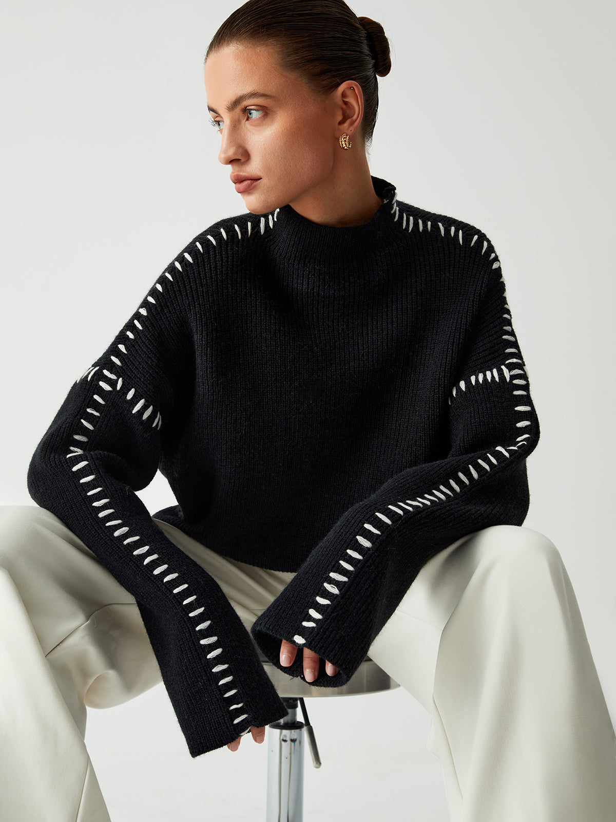 Theresa – Large Turtleneck Sweater