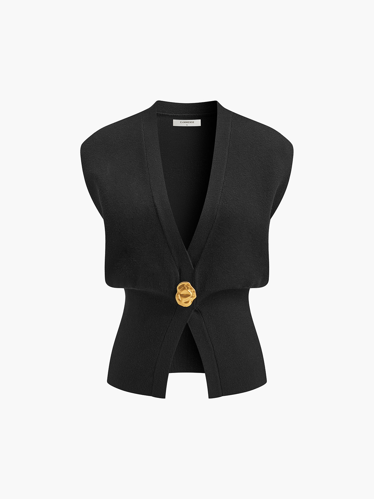 Annalena – V-Neck with Buttons Knit Vest