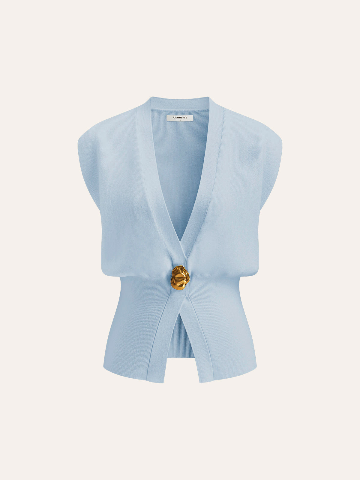 Annalena – V-Neck with Buttons Knit Vest