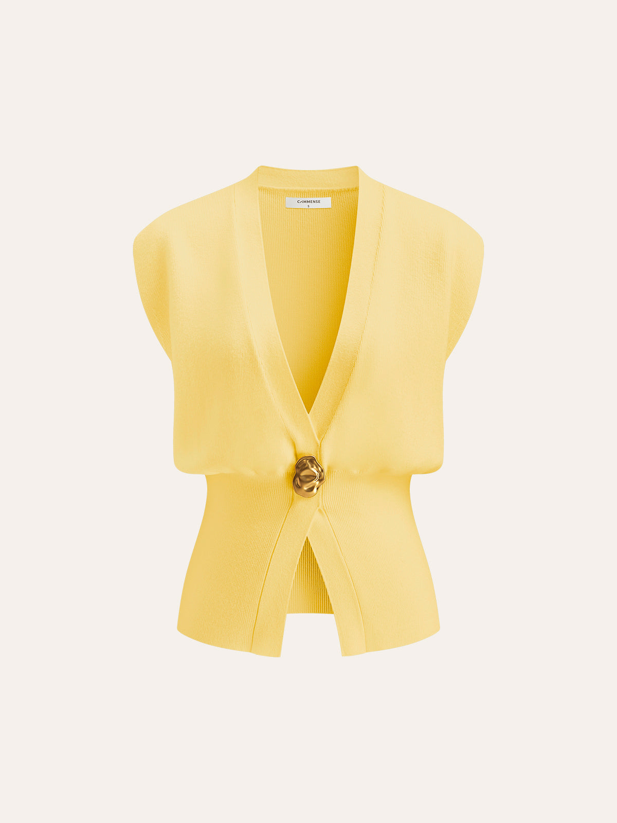 Annalena – V-Neck with Buttons Knit Vest