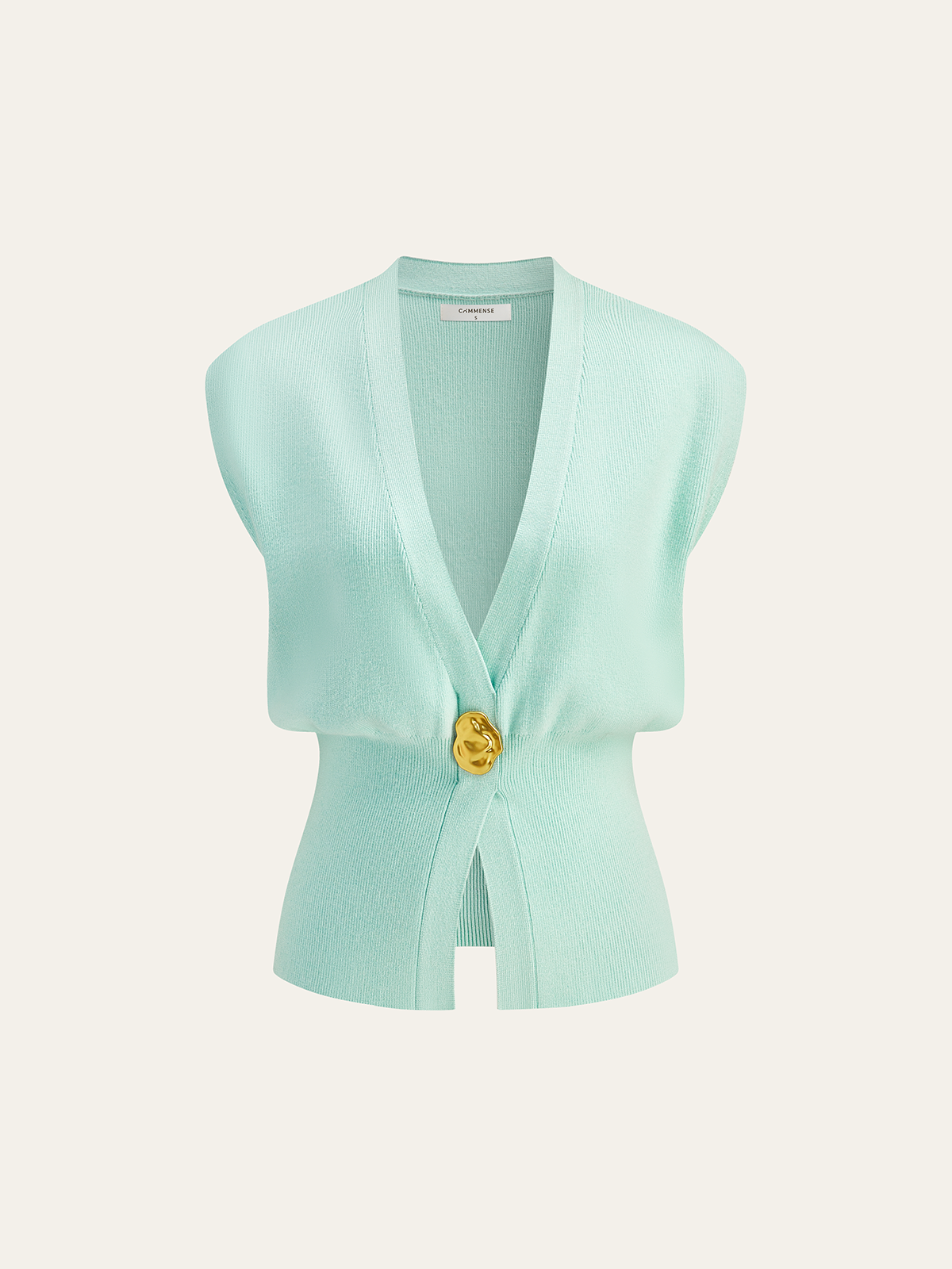 Annalena – V-Neck with Buttons Knit Vest