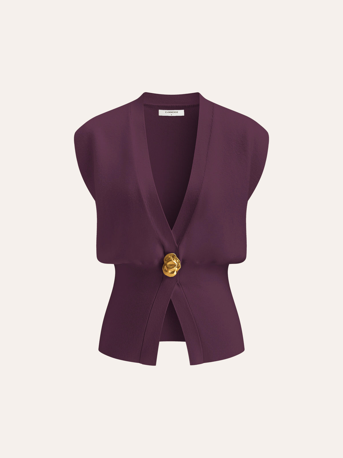 Annalena – V-Neck with Buttons Knit Vest