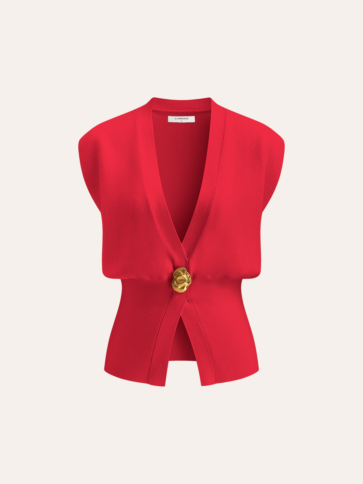 Annalena – V-Neck with Buttons Knit Vest