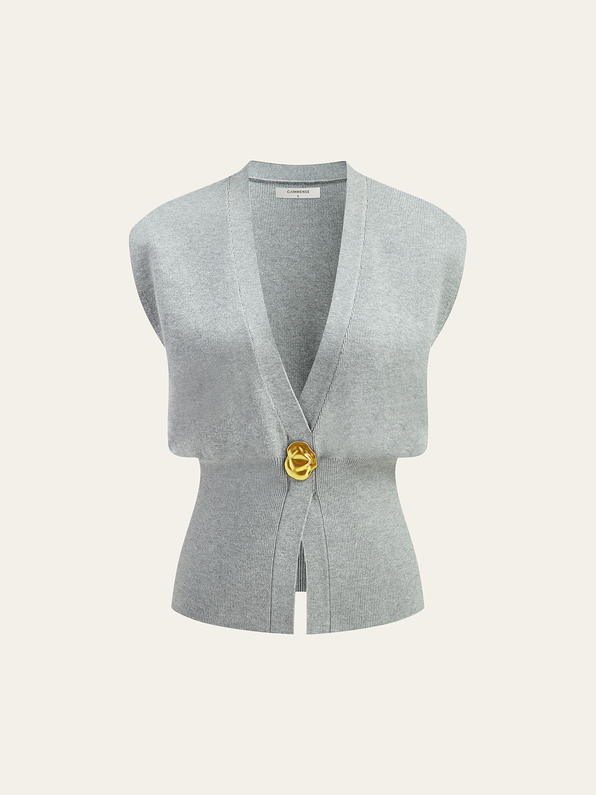 Annalena – V-Neck with Buttons Knit Vest