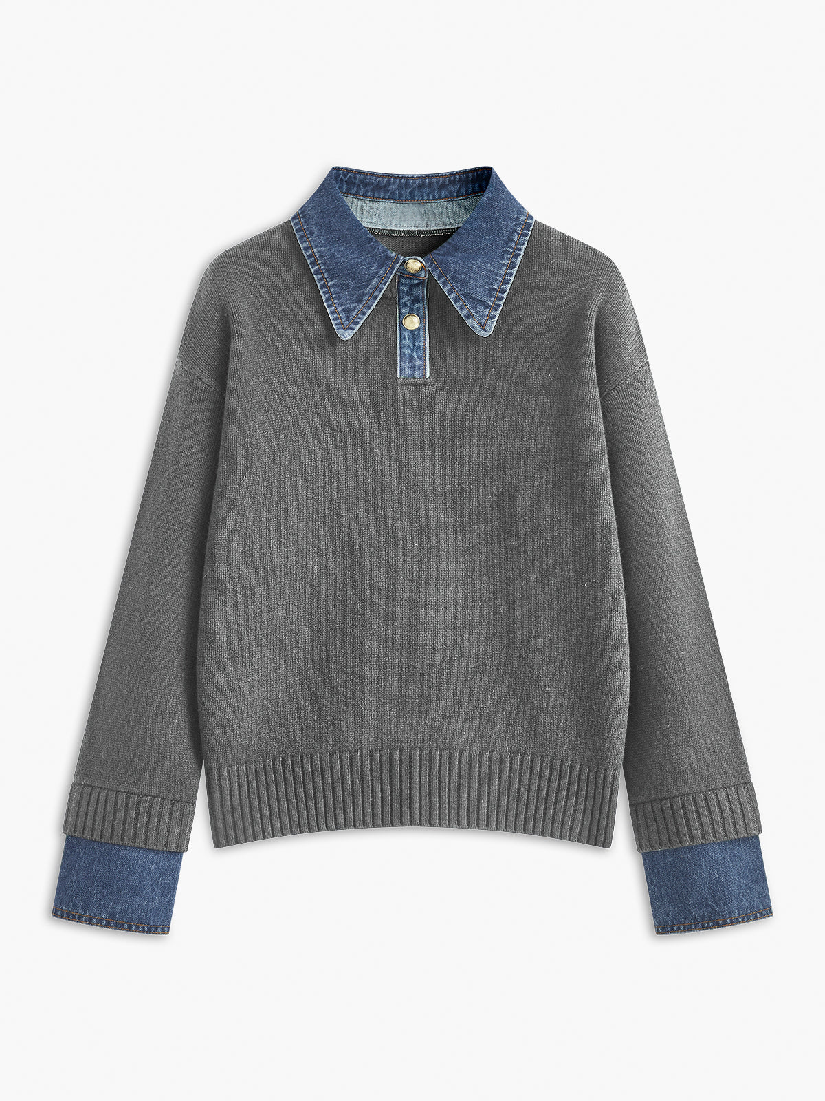 Nellie – 2-in-1 Sweater with Reverse Panel