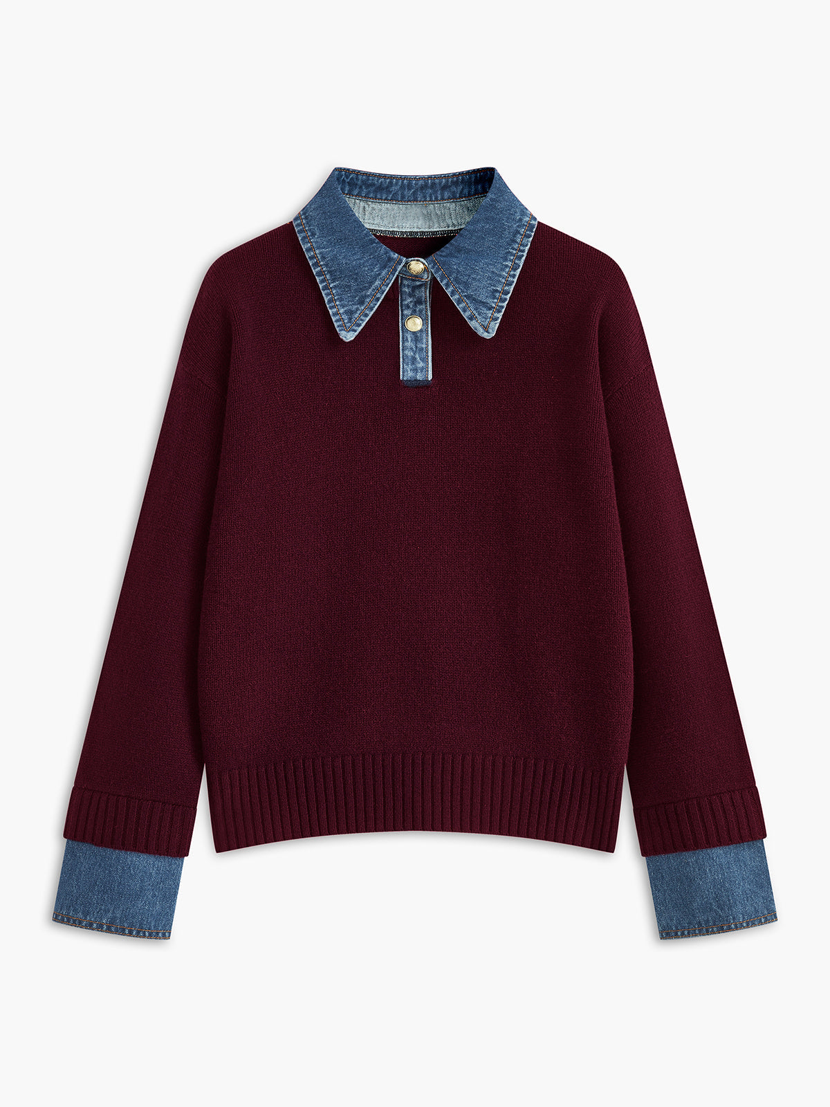 Nellie – 2-in-1 Sweater with Reverse Panel