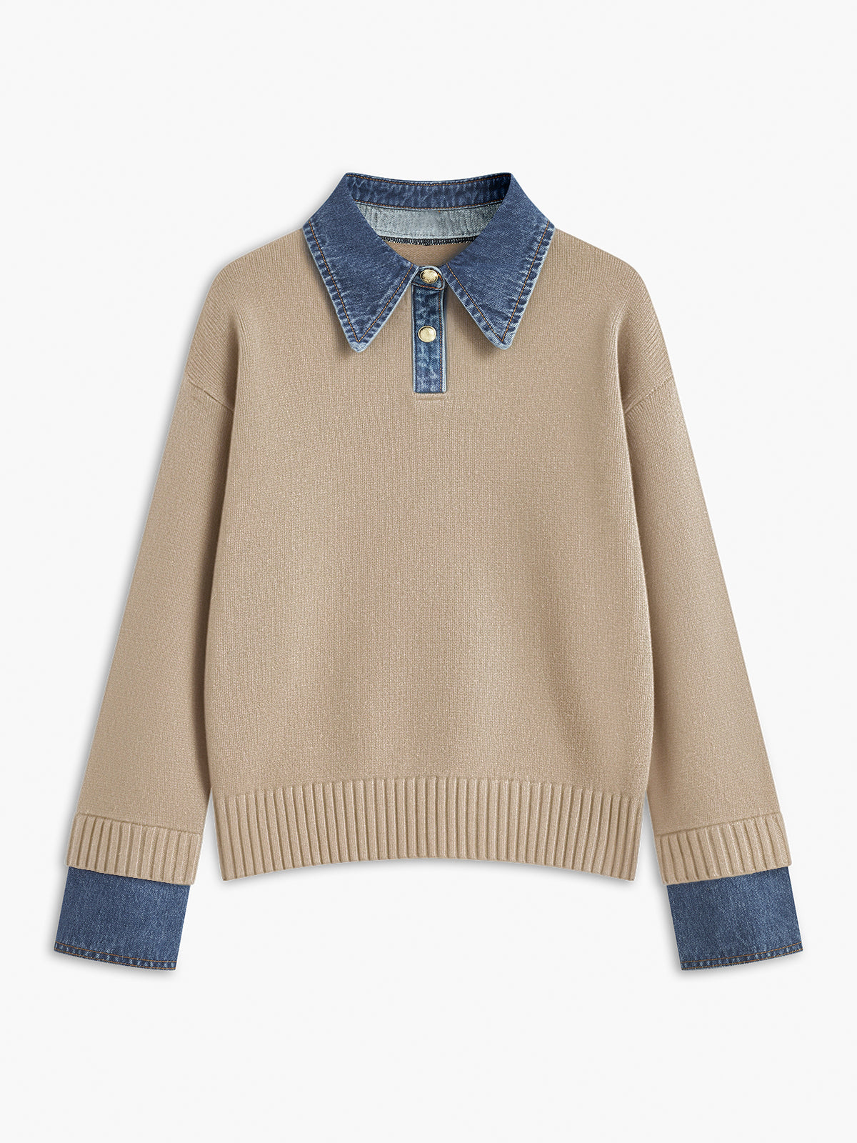 Nellie – 2-in-1 Sweater with Reverse Panel