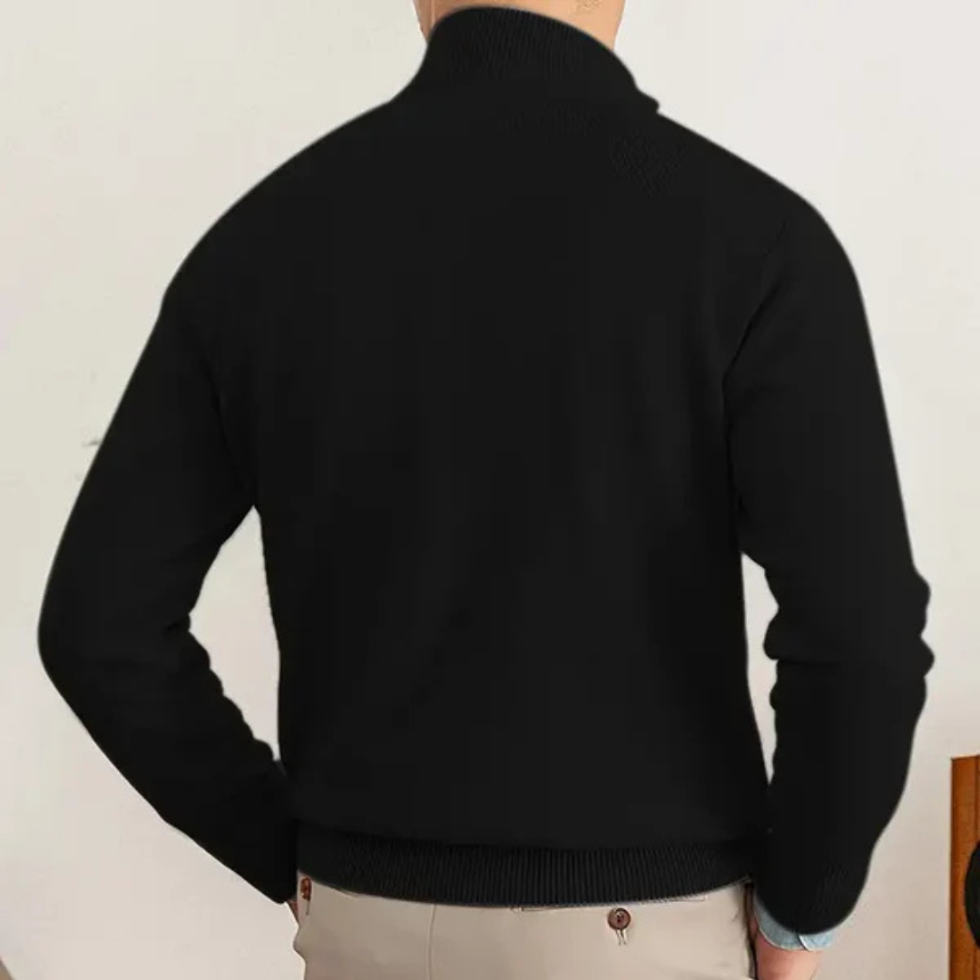 Olivier - Cotton Half Zip Sweater