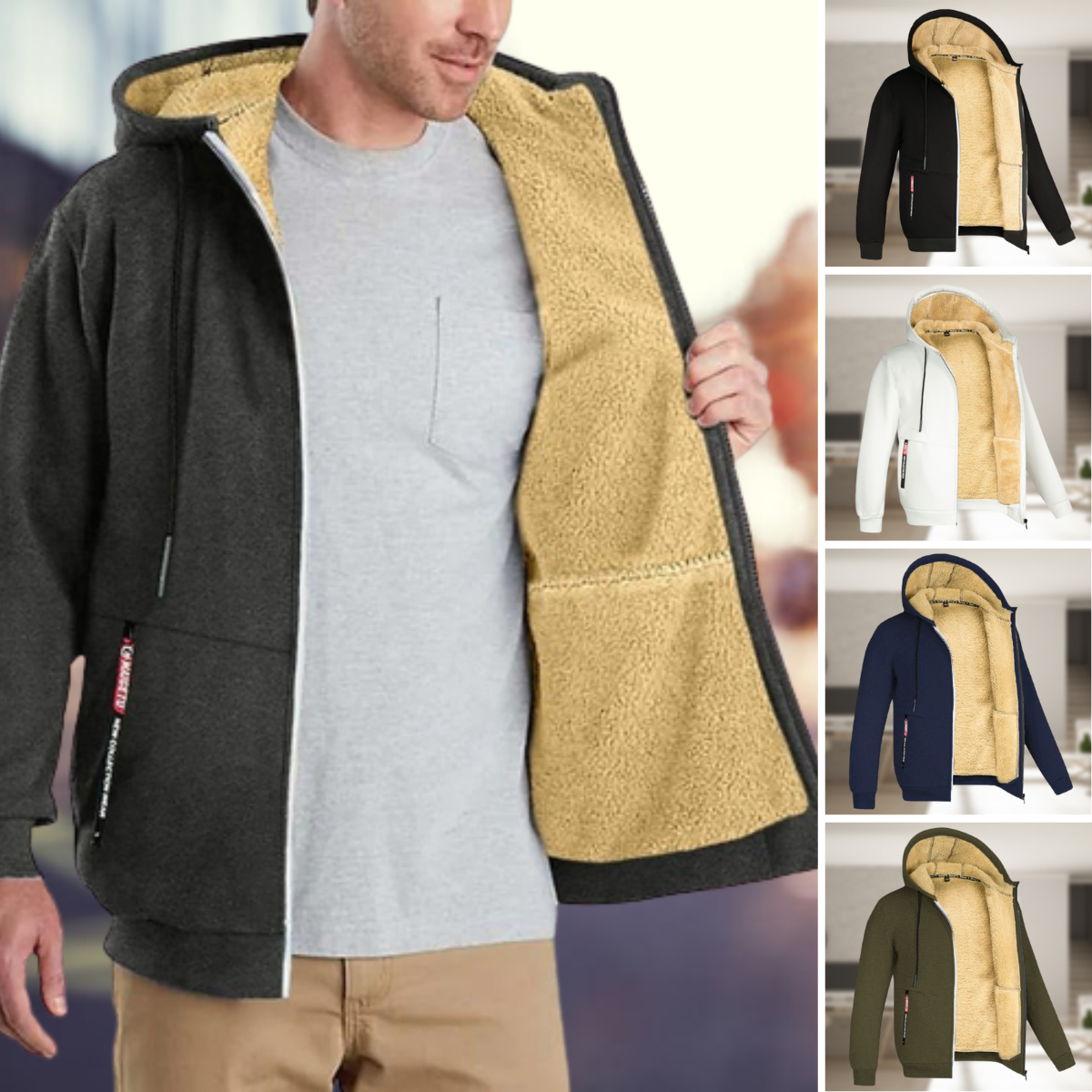 Andrew – Winter Jacket with Fleece Hood