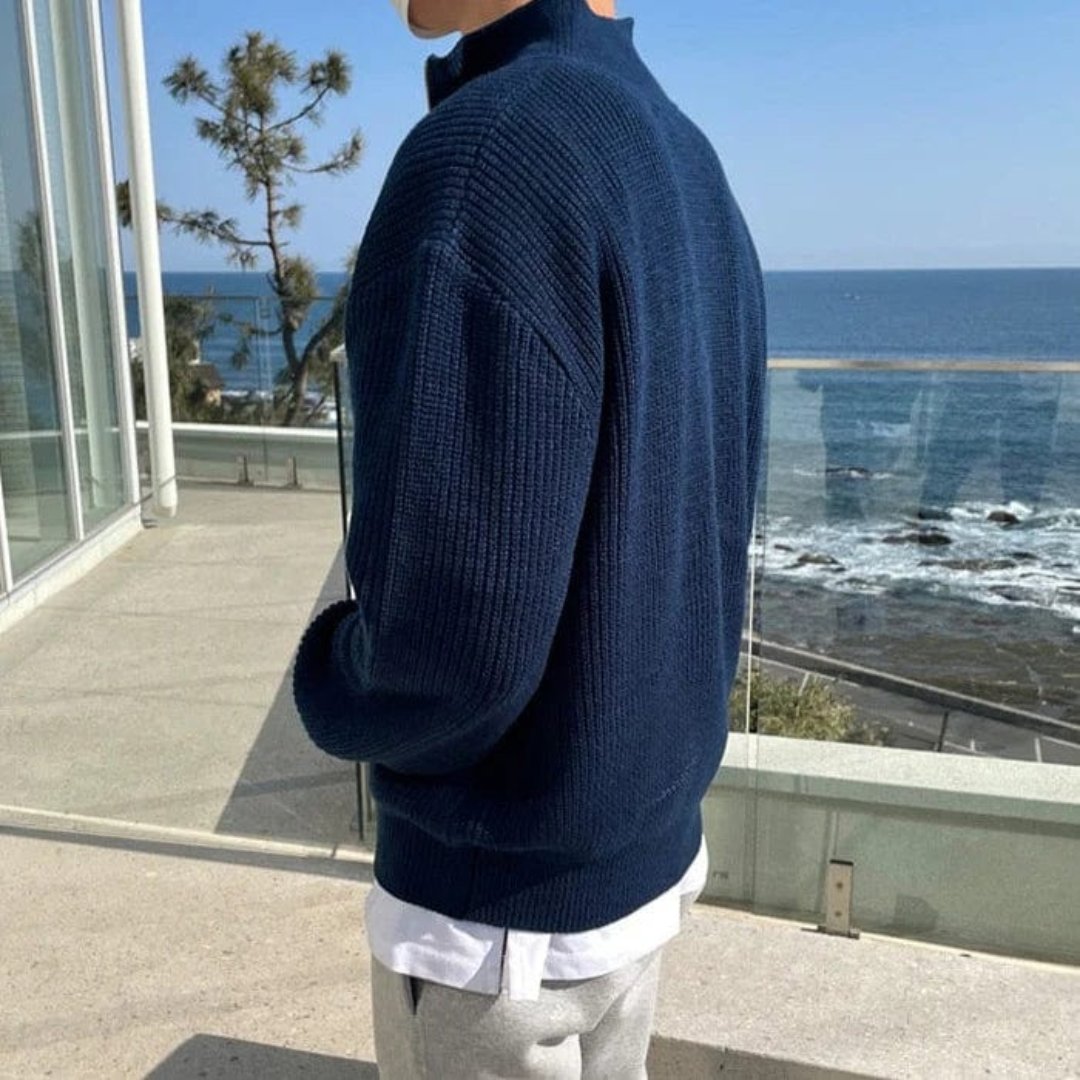 Carlo – Pullover with Half Zipper