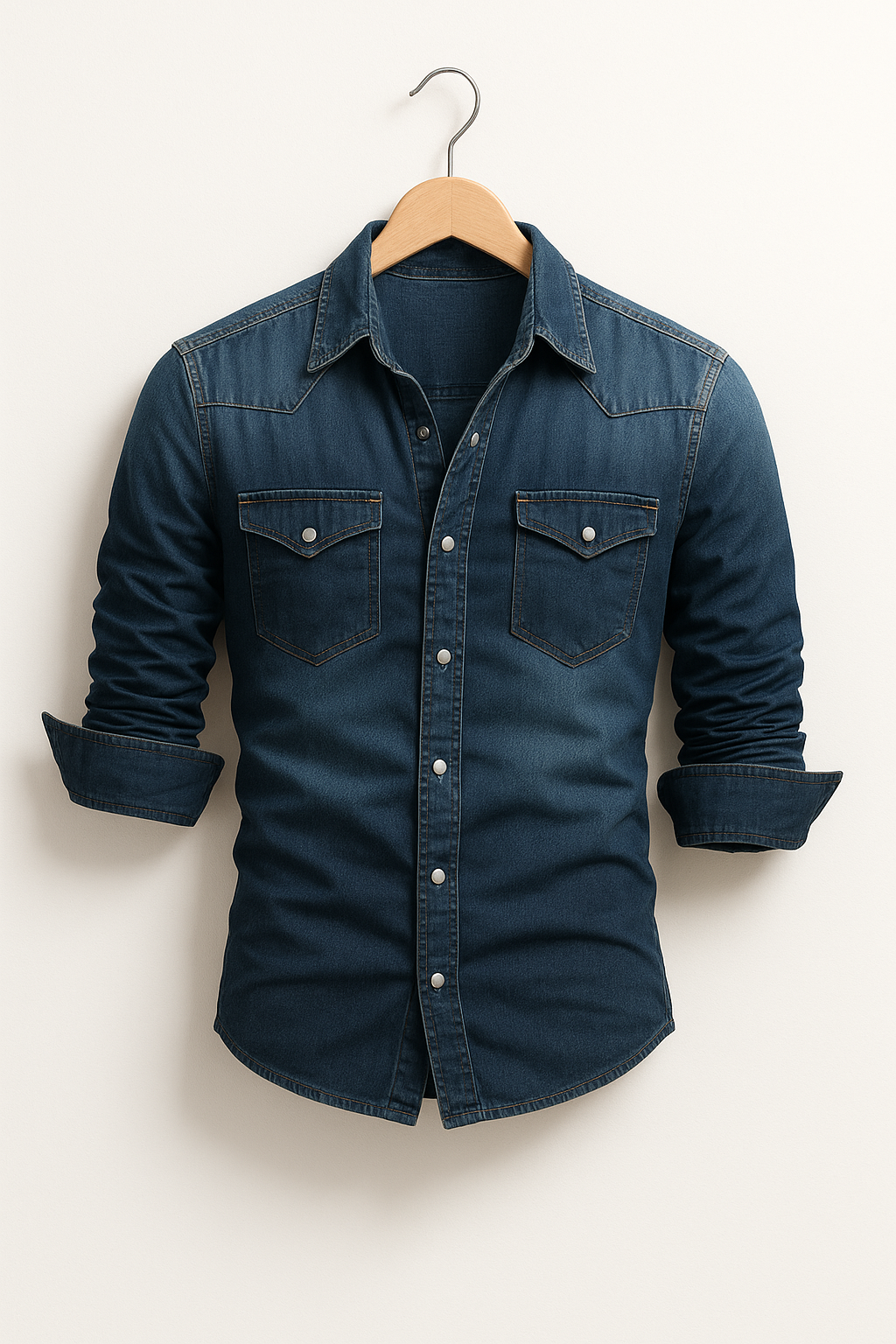 Maxime - Casual Denim Shirt for Men