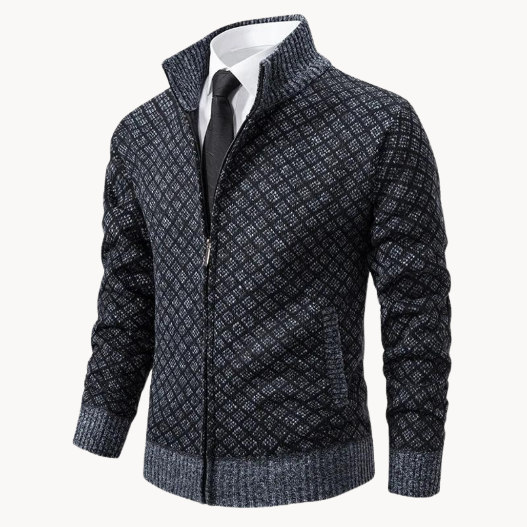 Julien – Knitted Jacquard Turtleneck
