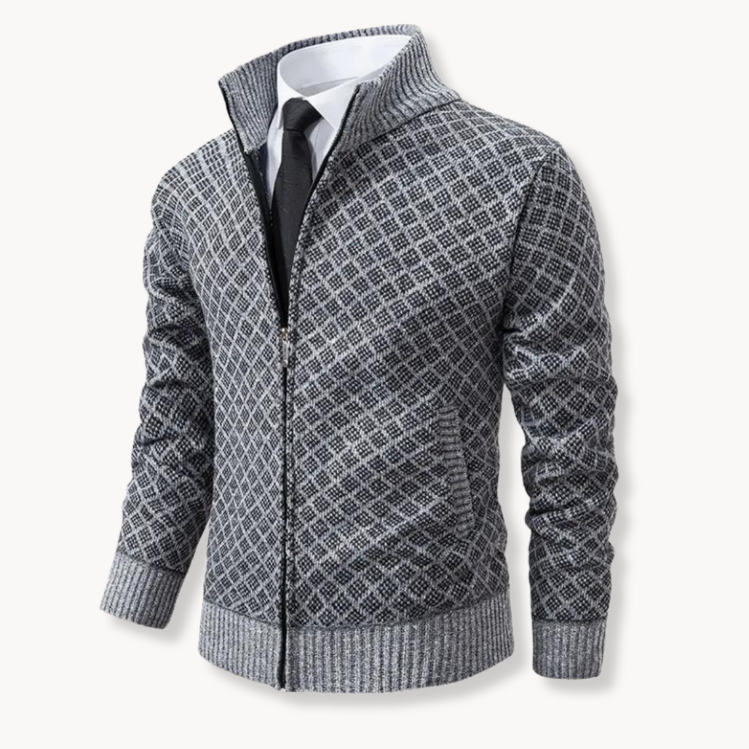 Julien – Knitted Jacquard Turtleneck