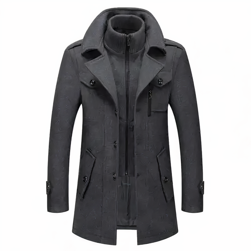 Grayson – Trendy Double Collar Jacket Men