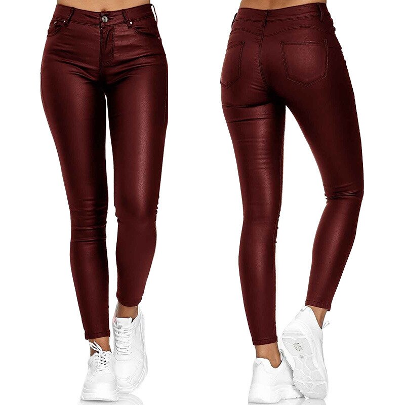 Dina – Stretch Leather Pants