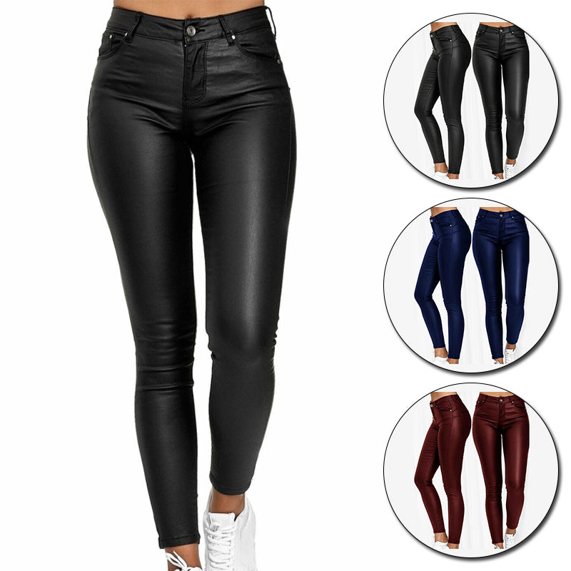 Dina – Stretch Leather Pants
