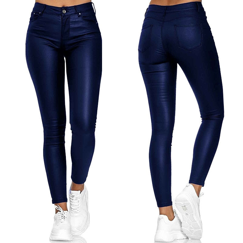 Dina – Stretch Leather Pants