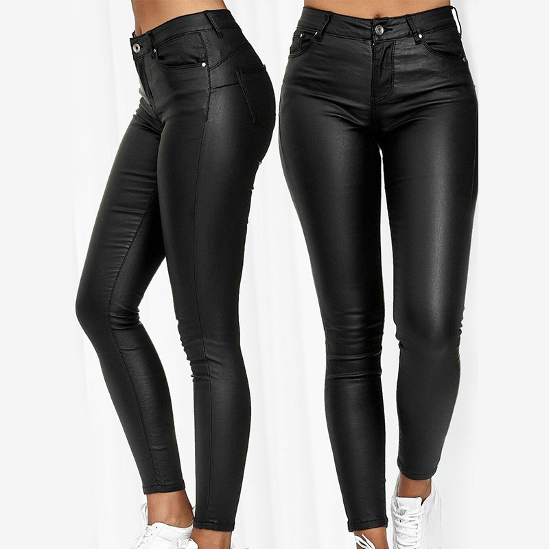 Dina – Stretch Leather Pants