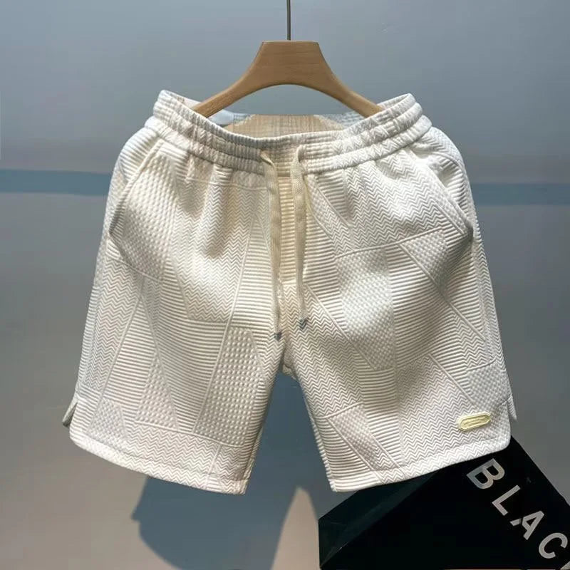 Carl – Men's Shorts Herringbone Pattern