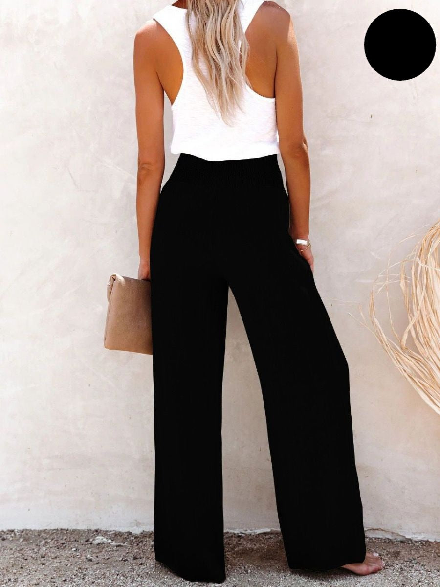 Sophia – High Waist Cotton & Linen Pants