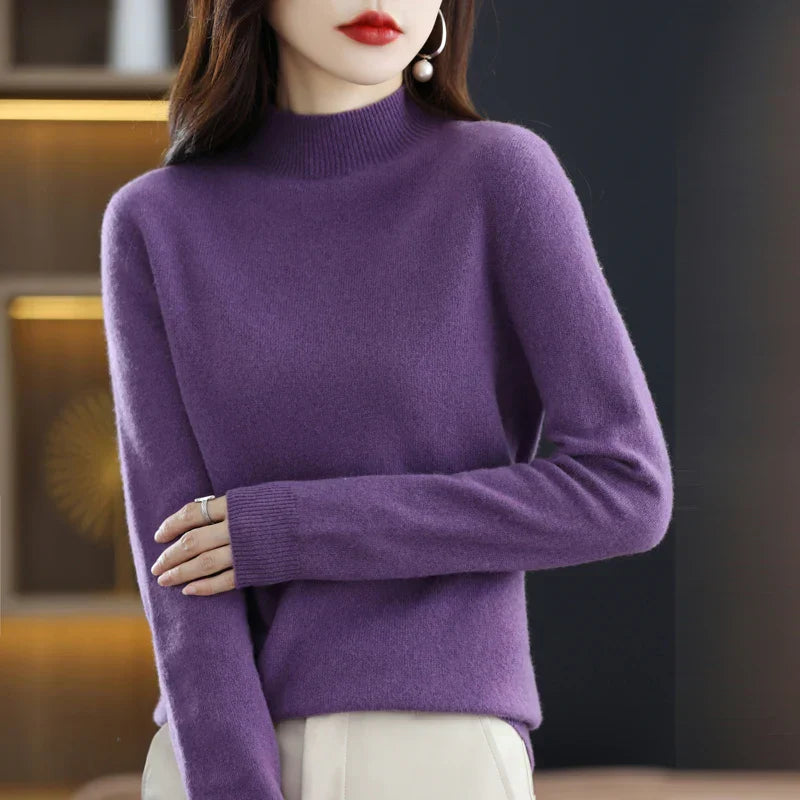 Carlotta – Stylish Sweater with Cable Pattern