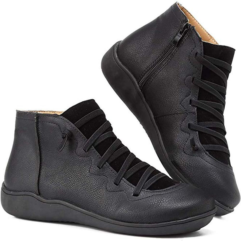 Afra – Vintage Lace-Up Boots