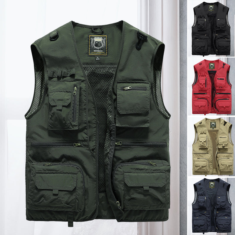 Alessandra – Net Gilet Cargo with Pockets