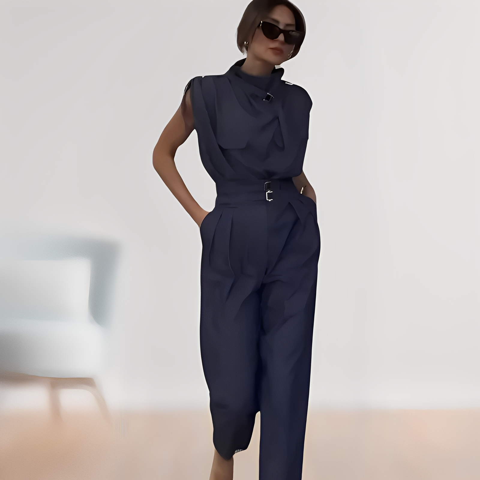 Leona – Elegant Sleeveless Overall