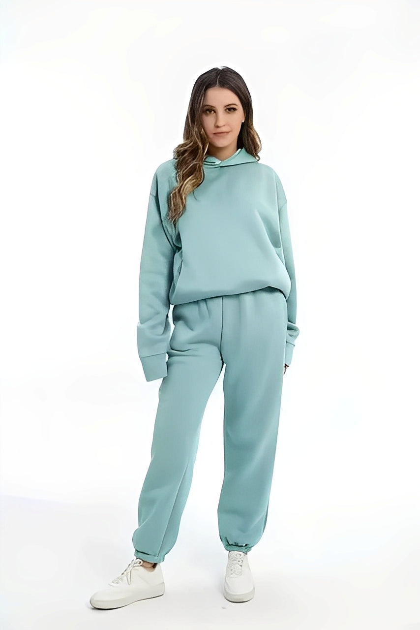 Adelia – Solid Hoodie Set