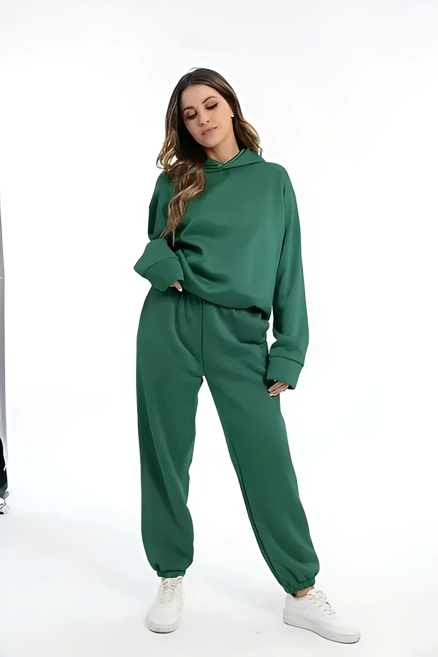 Adelia – Solid Hoodie Set