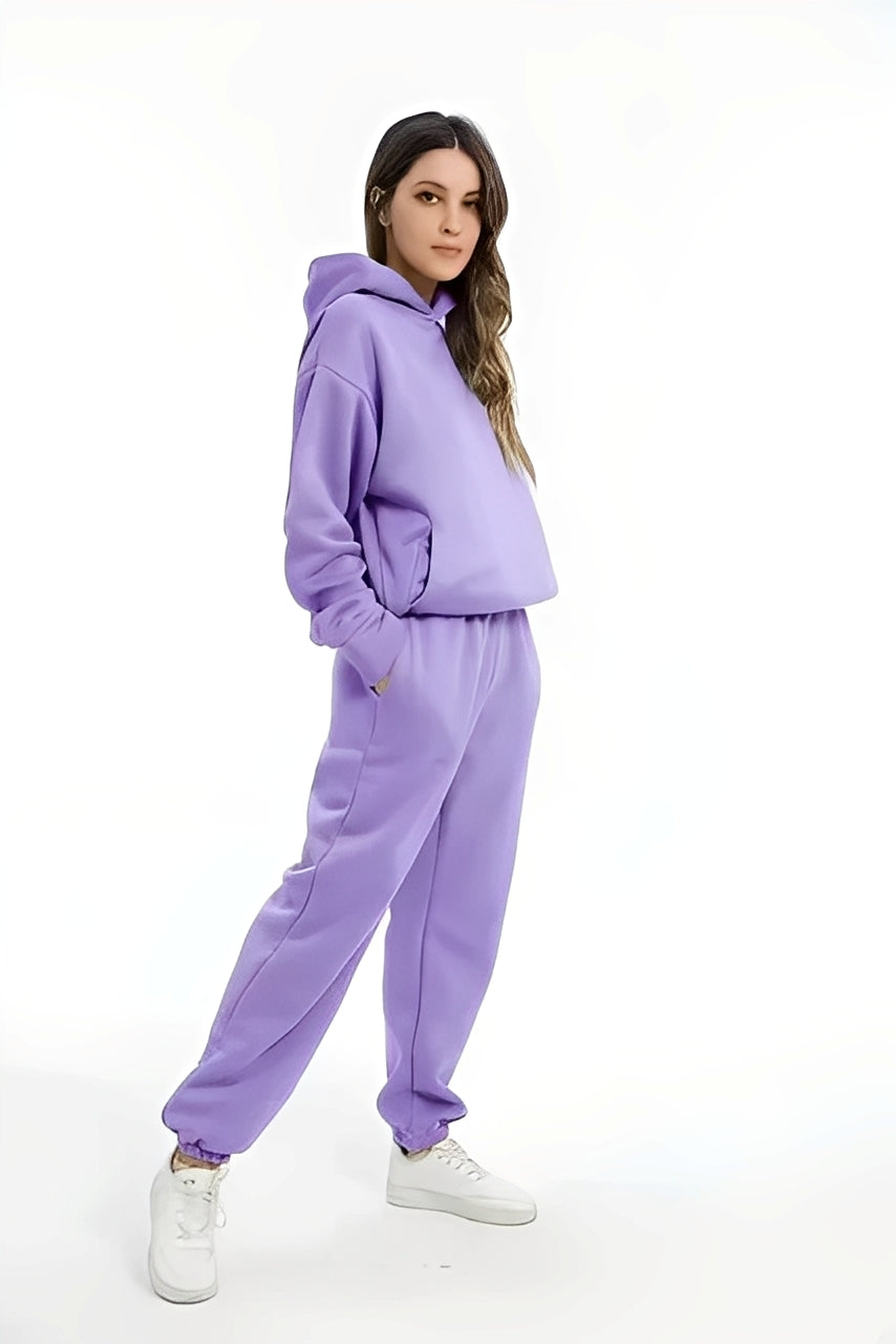 Adelia – Solid Hoodie Set