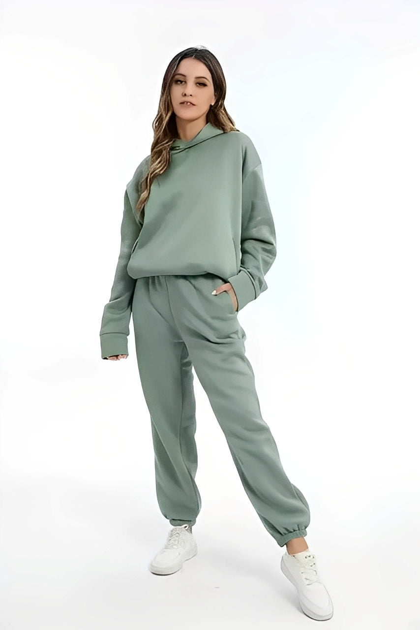 Adelia – Solid Hoodie Set