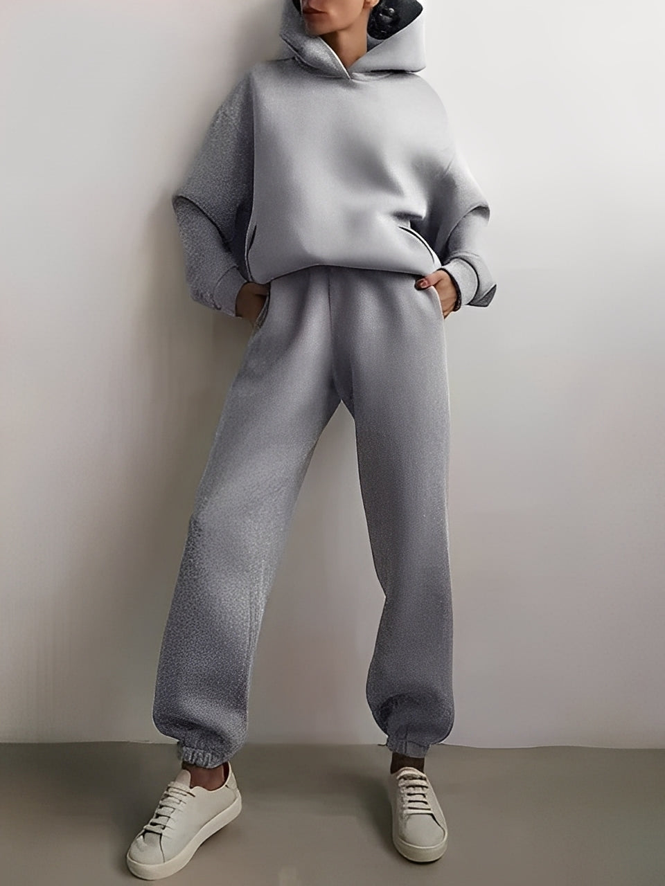 Adelia – Solid Hoodie Set