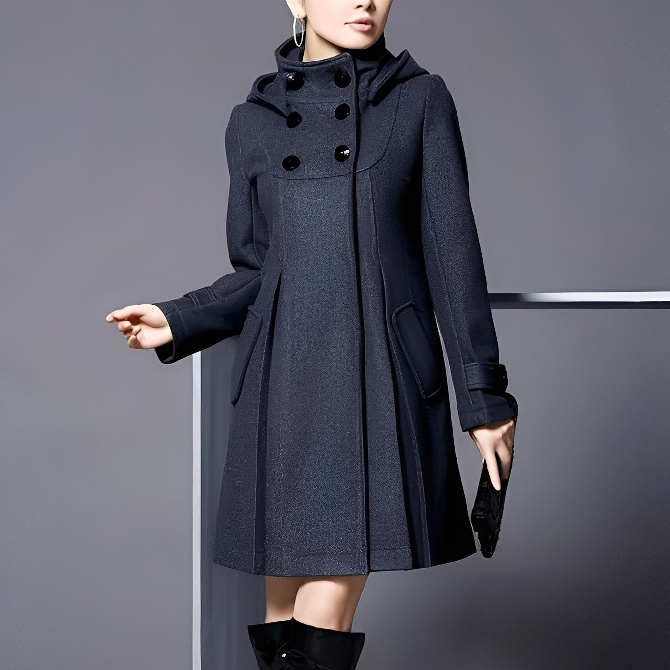 Maree - Women's Casual Hooded Jacket with Side Pockets