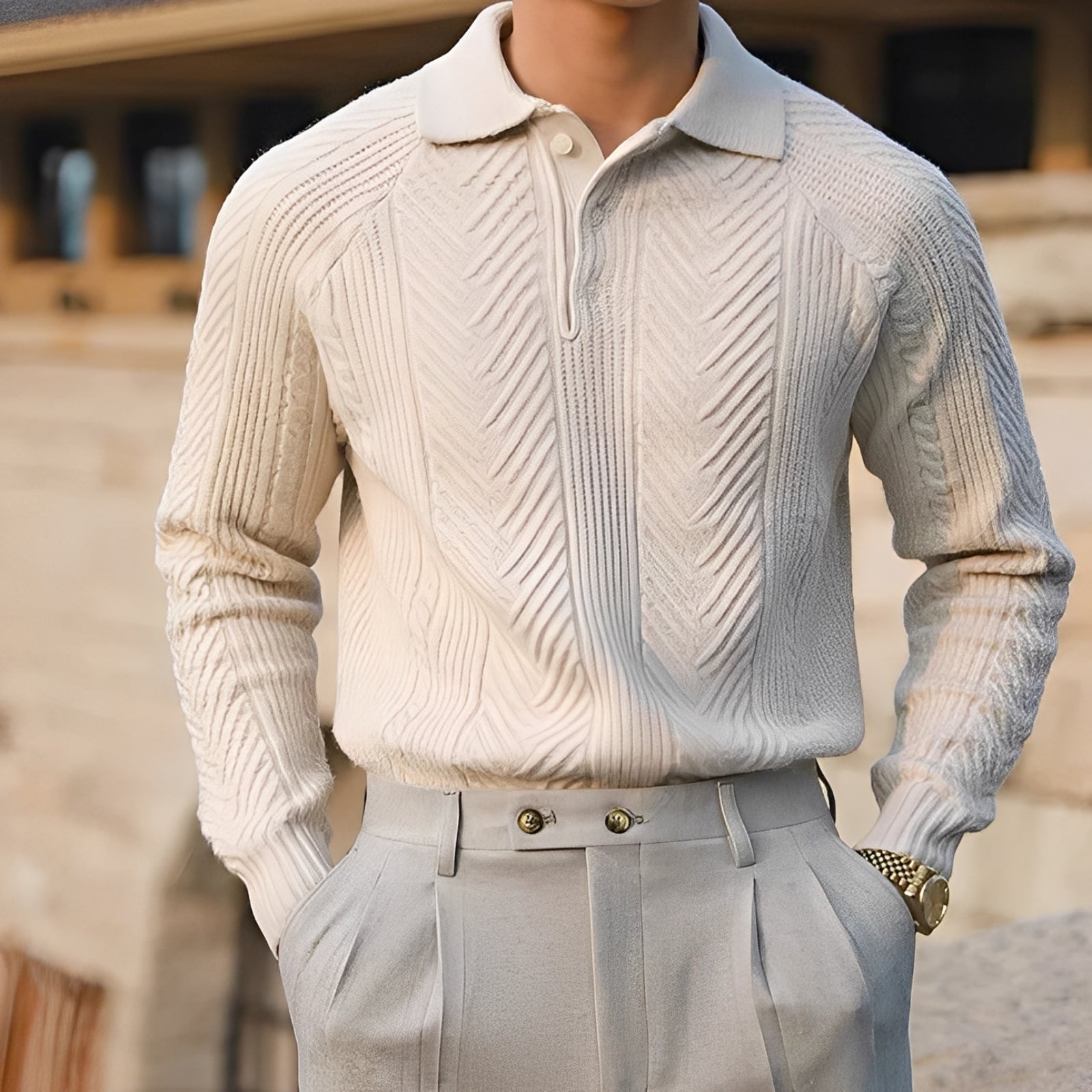 Darius – Knitted Long-Sleeve Sweater