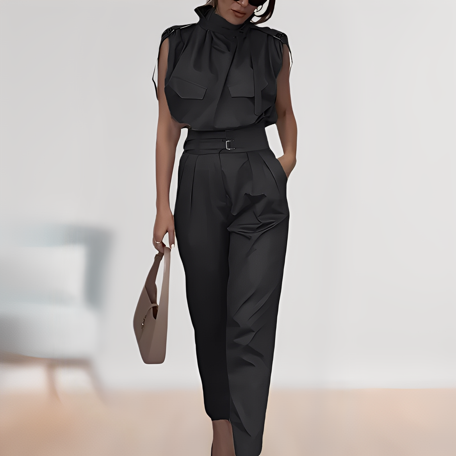 Leona – Elegant Sleeveless Overall